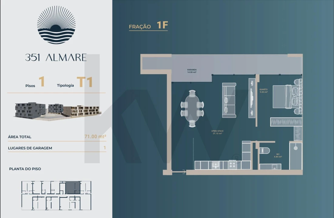 Apartamento T1 para Venda em Vila Nova de Anha Foto 19