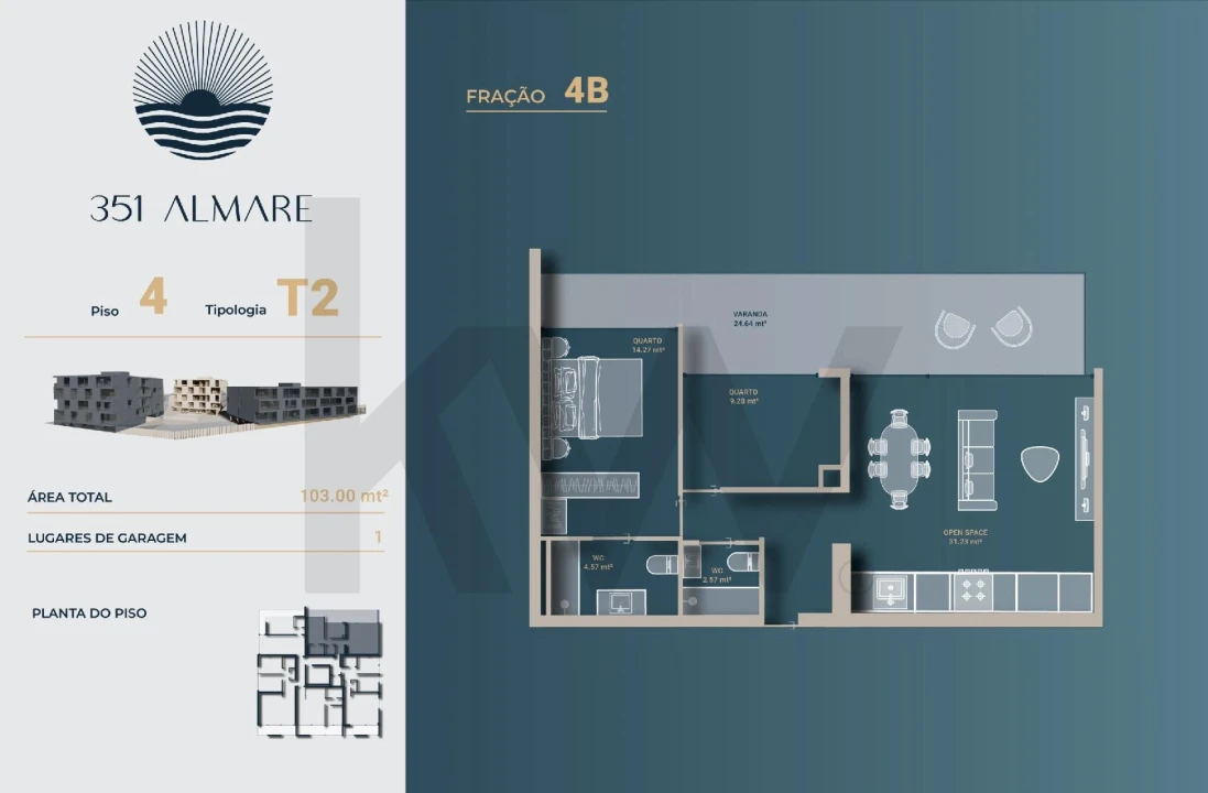 Apartamento T2 para Venda em Vila Nova de Anha Foto 19
