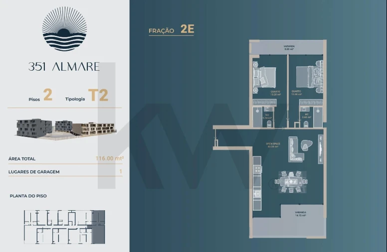 Apartamento T2 para Venda em Vila Nova de Anha Foto 19