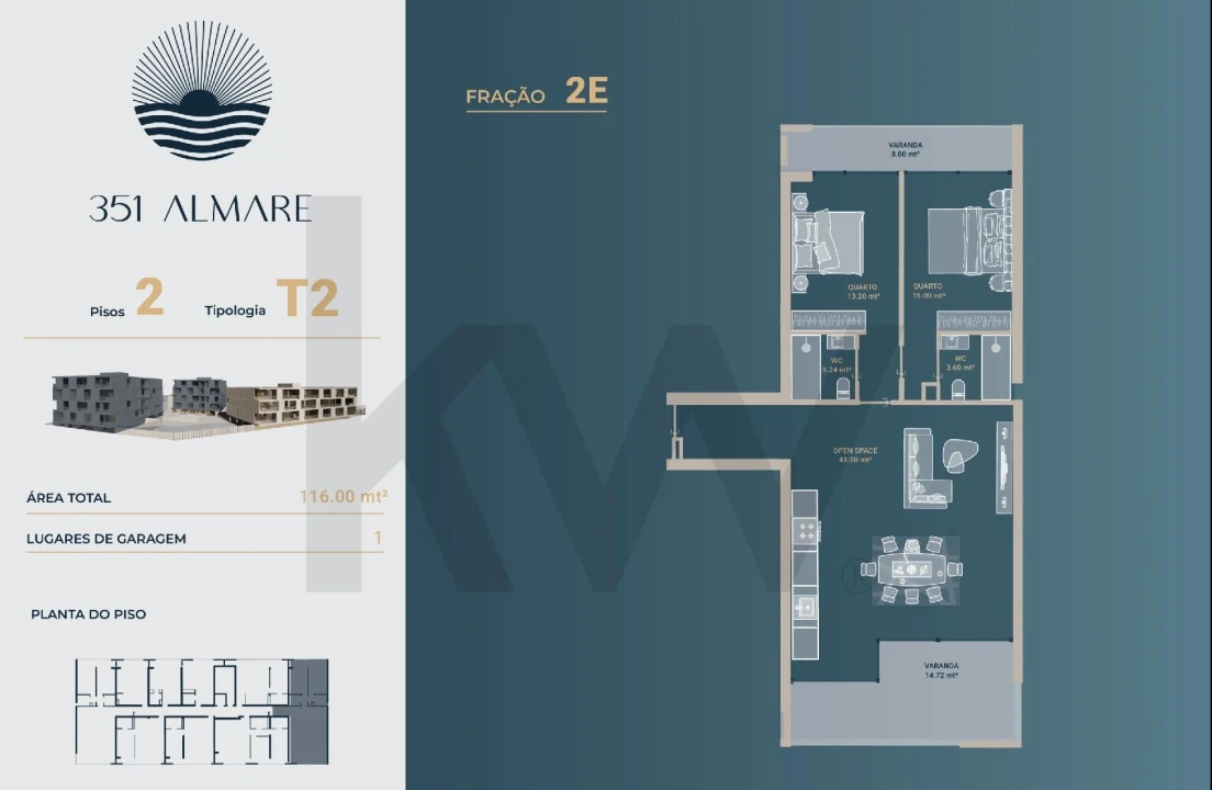 Apartamento T2 para Venda em Vila Nova de Anha Foto 19