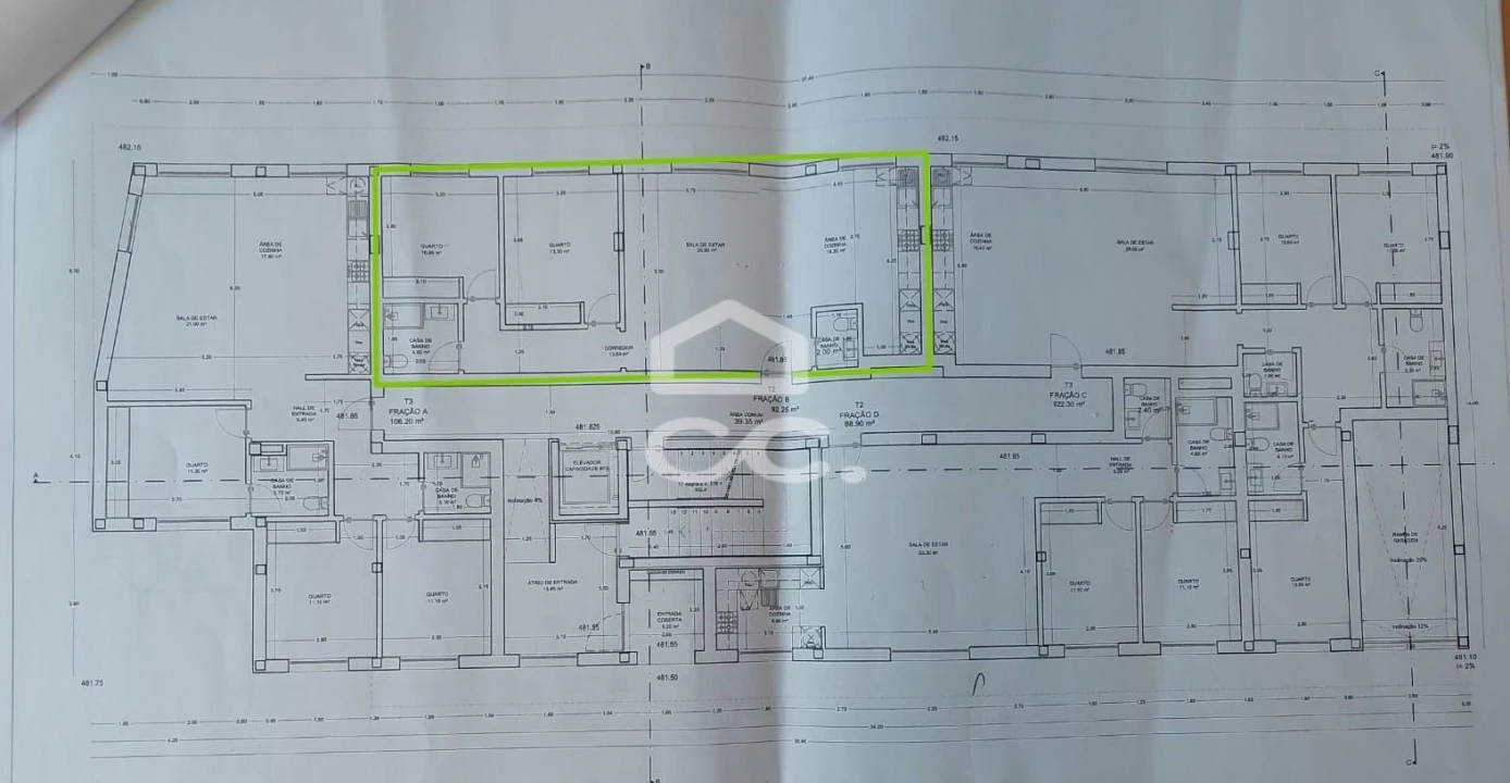 Apartamento T2 para Venda em Viseu Foto 3
