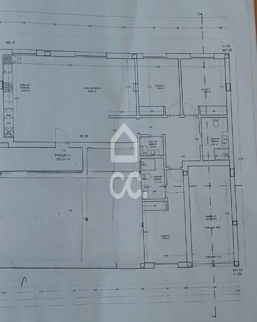 Apartamento T3 para Venda em Viseu Foto 2