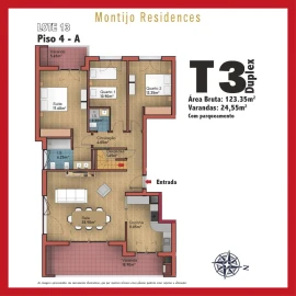 Apartamento T3 para Venda em Montijo e Afonsoeiro