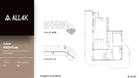 Apartamento T3 para Venda em Oliveira do Douro