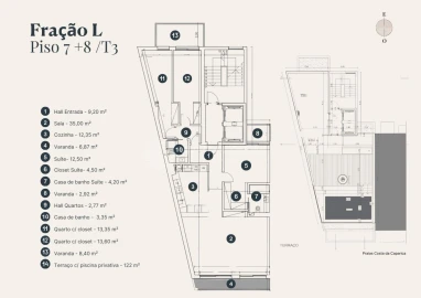 Apartamento T3 para Venda em Costa da Caparica
