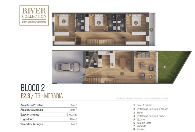 Moradia T3 para Venda em Aldoar, Foz do Douro e Nevogilde Planta 1