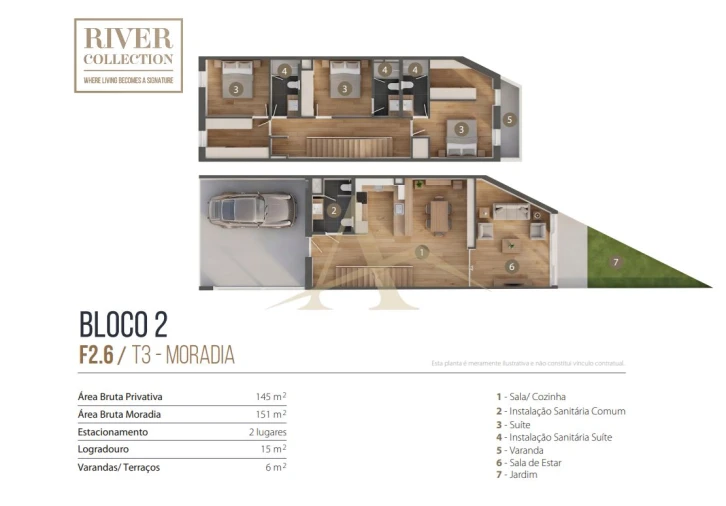 Moradia T3 para Venda em Aldoar, Foz do Douro e Nevogilde Planta 1