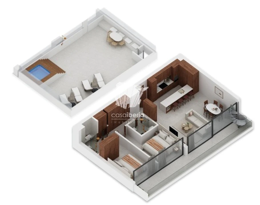 Apartamento T2 para Venda em Lagoa e Carvoeiro Planta 2