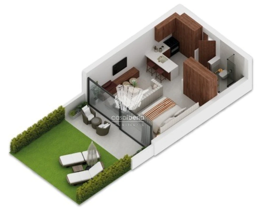 Apartamento T0 para Venda em Lagoa e Carvoeiro Planta 2
