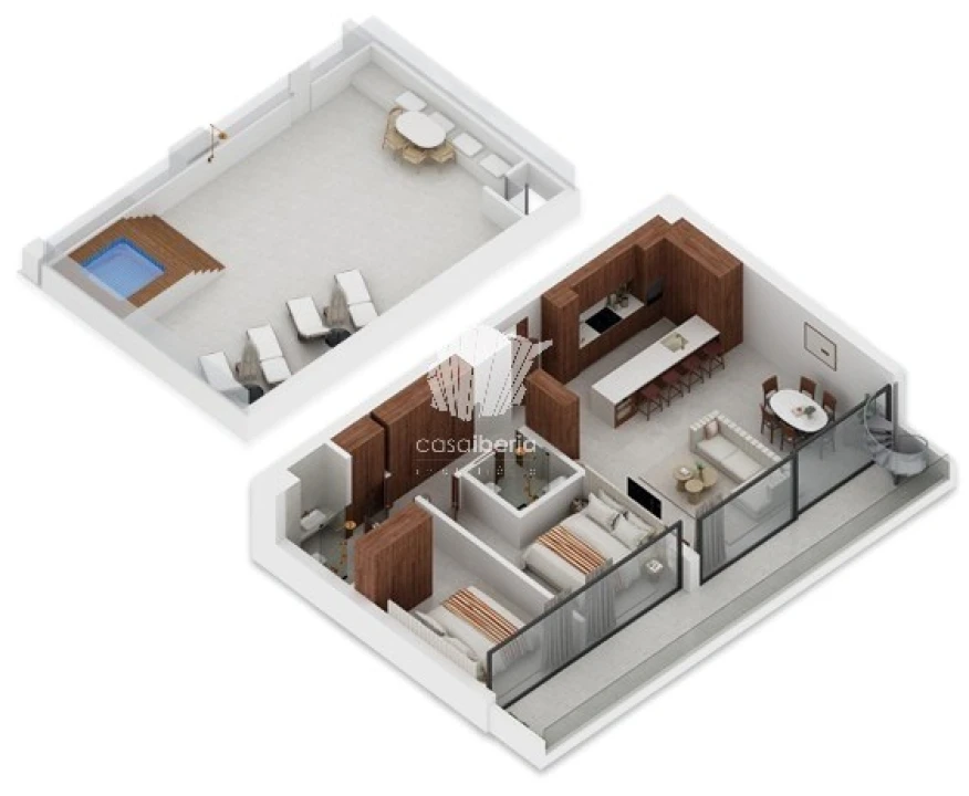 Apartamento T2 para Venda em Lagoa e Carvoeiro Planta 2
