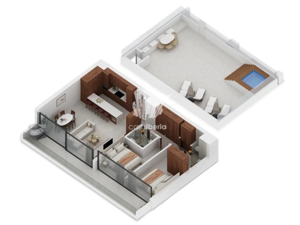 Apartamento T2 para Venda em Lagoa e Carvoeiro Planta 2