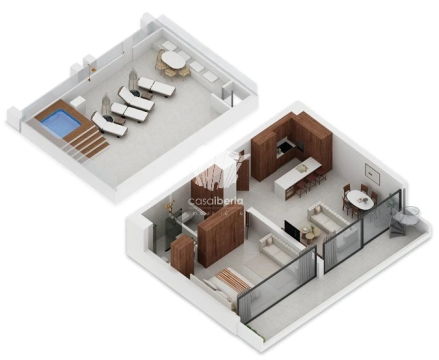 Apartamento T1 para Venda em Lagoa e Carvoeiro Planta 2