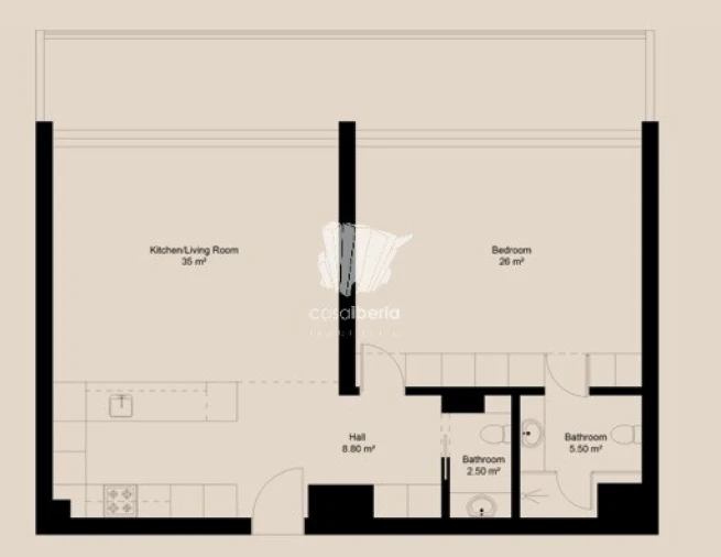 Apartamento T1 para Venda em Lagoa e Carvoeiro Planta 2