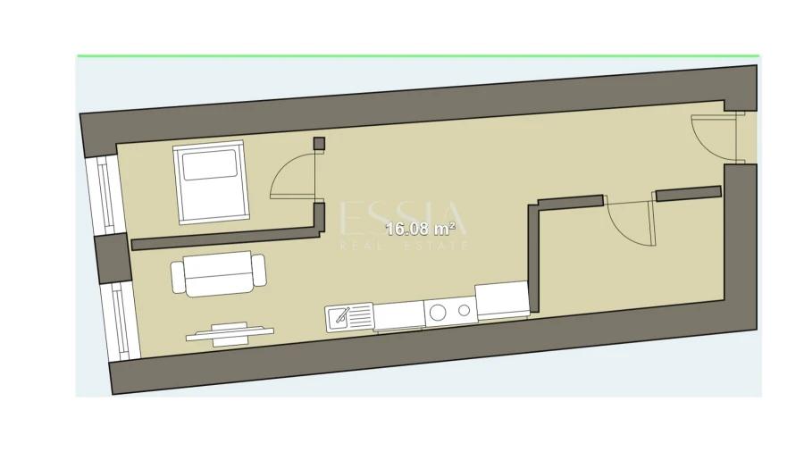 Apartamento T1 para Venda em Cedofeita, Santo Ildefonso, Sé, Miragaia, São Nicolau e Vitória Planta 2
