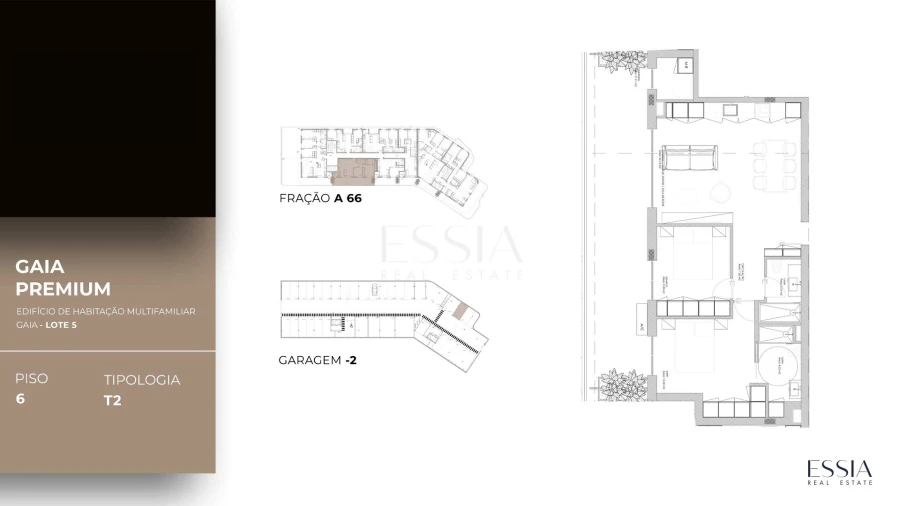 Apartamento T2 para Venda em Oliveira do Douro Planta 1