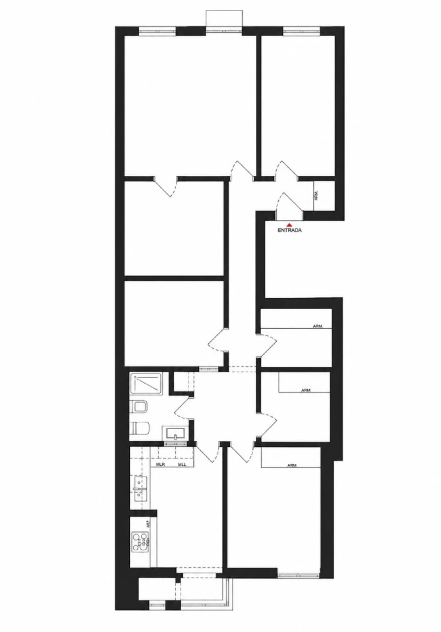 Apartamento T4 para Venda em Misericórdia Planta 1