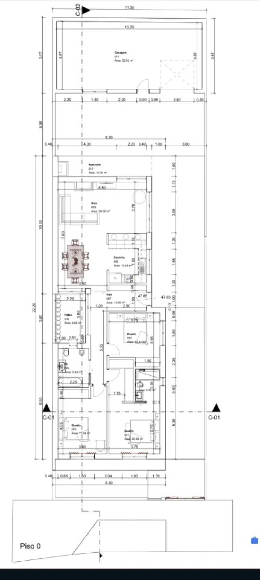 Moradia T3 para Venda em Souto da Carpalhosa e Ortigosa Planta 1