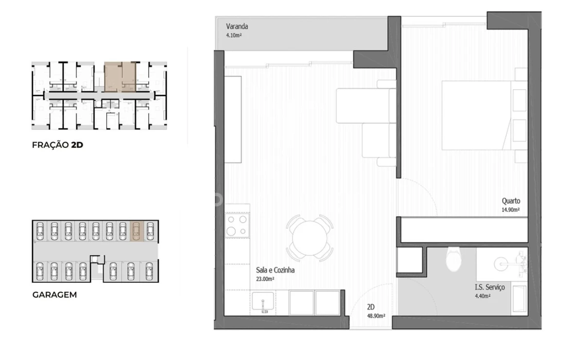 Apartamento T1 para Venda em Vila Praia de Ancora Foto 10