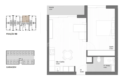 Apartamento T1 para Venda em Vila Praia de Ancora