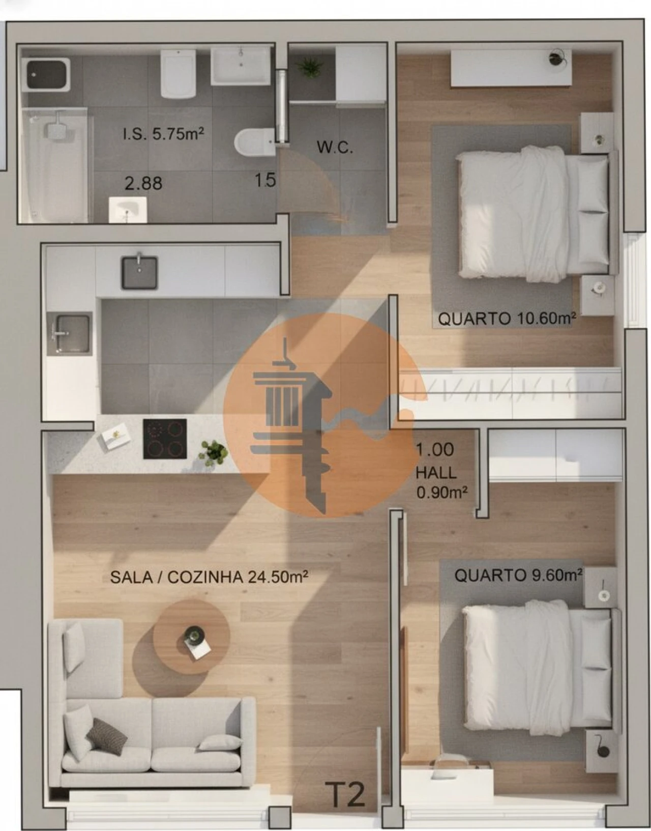 Apartamento T2 para Venda em Monte Gordo Foto 8