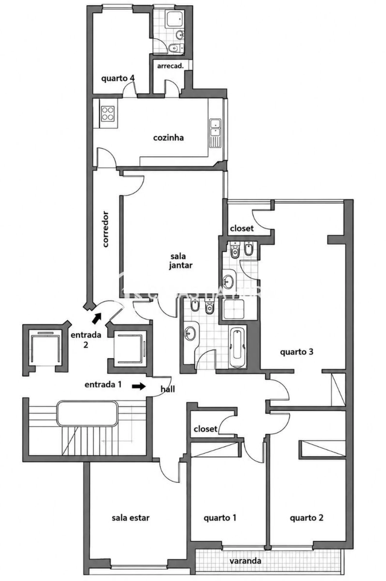 Apartamento T4 para Arrendamento em Avenidas Novas Foto 27