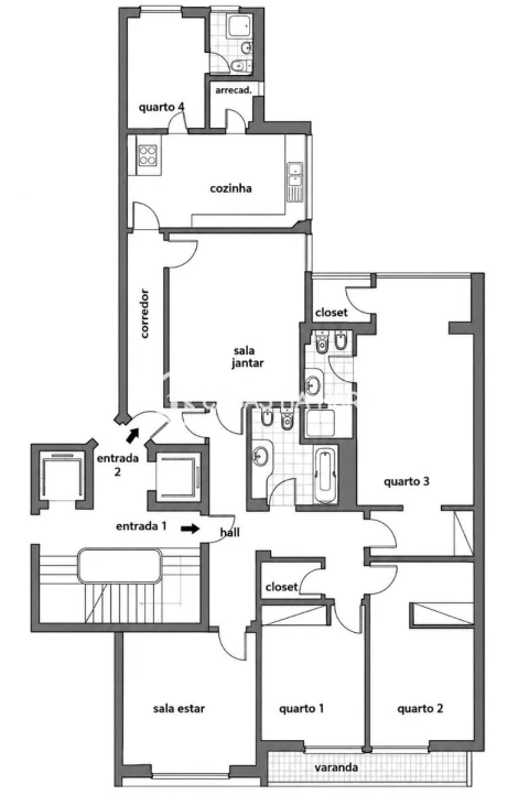 Apartamento T4 para Arrendamento em Avenidas Novas