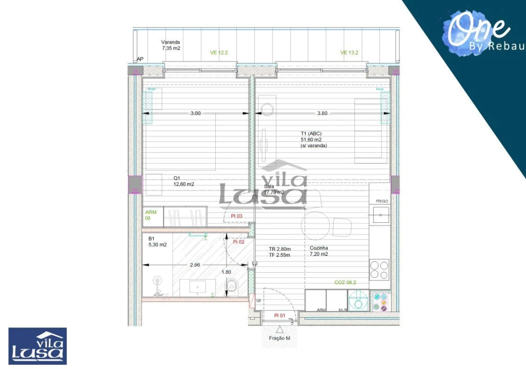 Apartamento T1 para Venda em Pedroso e Seixezelo Foto 6