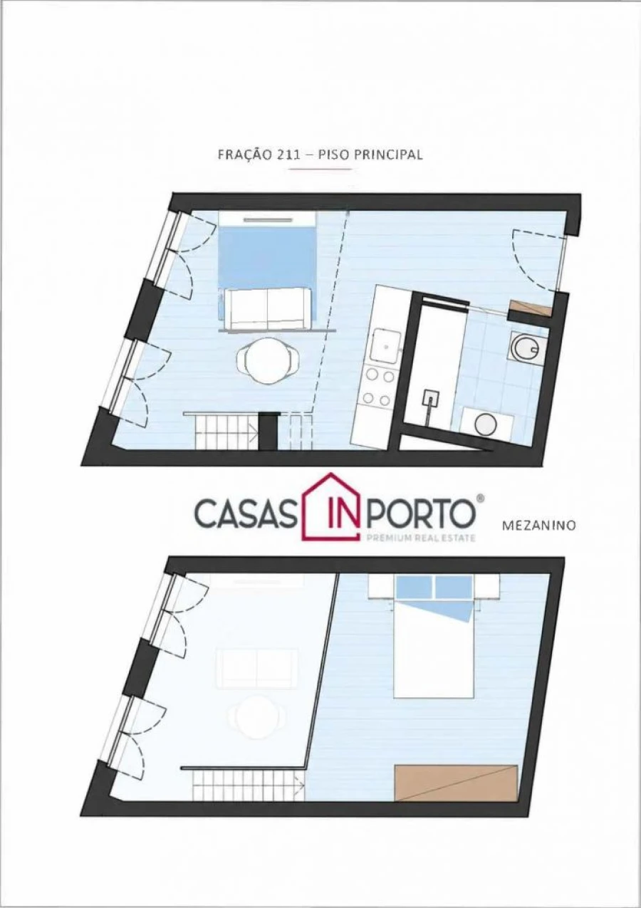 Apartamento T1 para Venda em Paranhos Planta 1