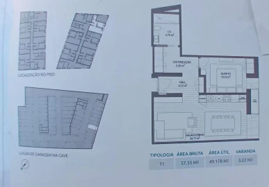 Apartamento T1 para Venda em Santa Joana