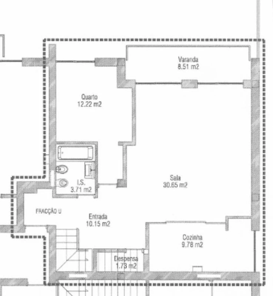 Apartamento T4 para Venda em Viseu Planta 3