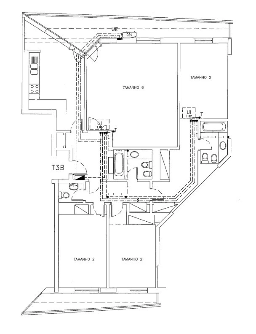 Apartamento T3 para Venda em Campolide Planta 1