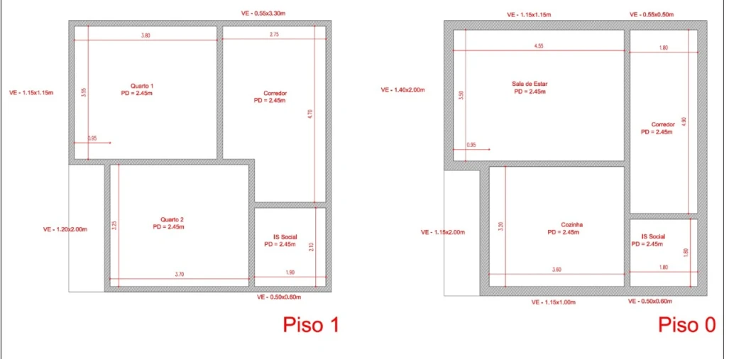 Moradia T2 para Venda em Campanario Planta 1