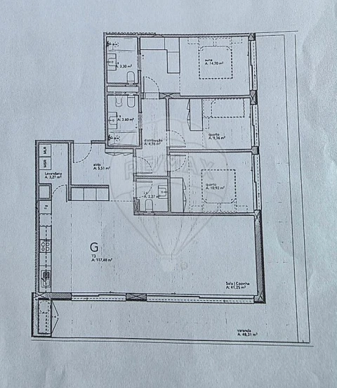 Apartamento T3 para Arrendamento em Canidelo