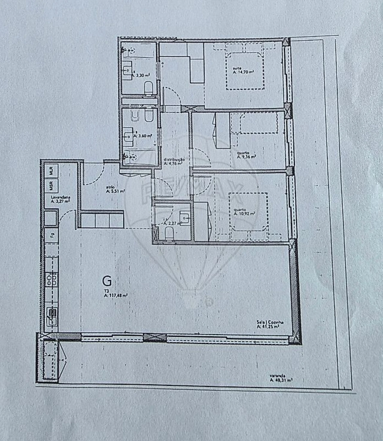 Apartamento T3 para Arrendamento em Canidelo Foto 13