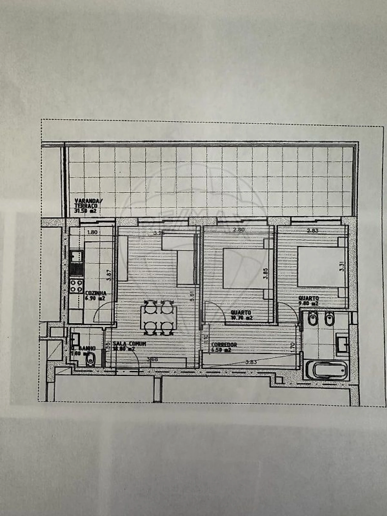 Apartamento T2 para Venda em Mafamude e Vilar do Paraíso Foto 4