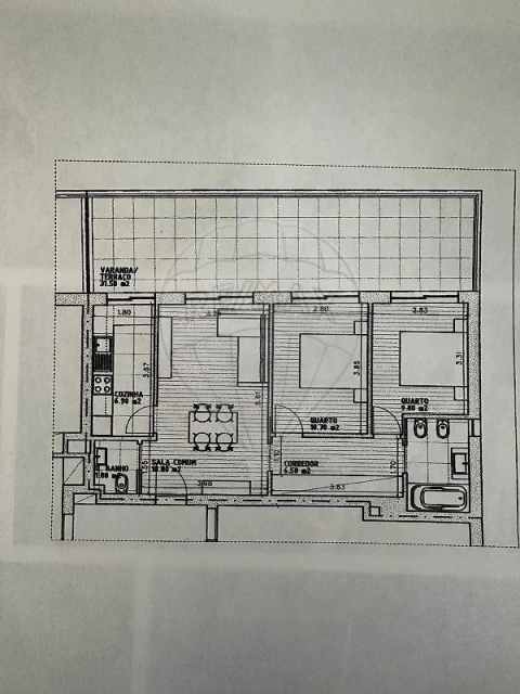 Apartamento T2 para Venda em Mafamude e Vilar do Paraíso
