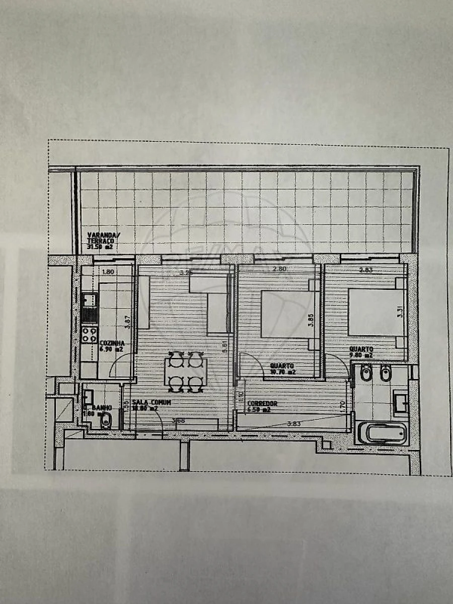 Apartamento T2 para Venda em Mafamude e Vilar do Paraíso Foto 4