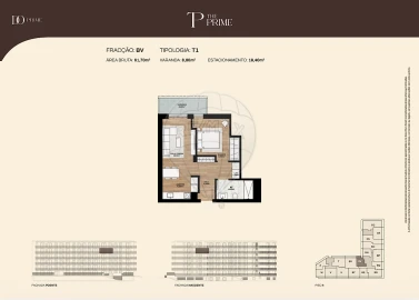 Apartamento T1 para Venda em Canidelo
