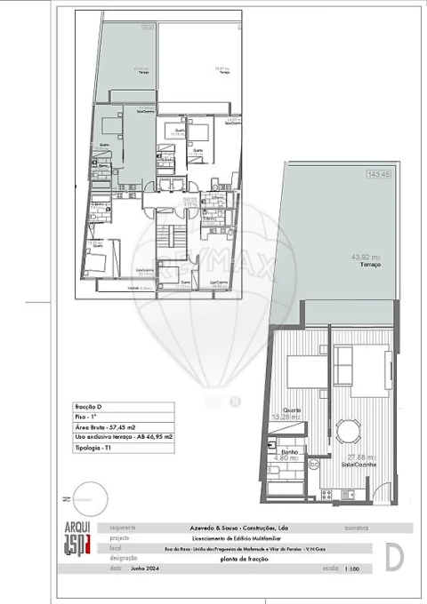 Apartamento T1 para Venda em Mafamude e Vilar do Paraíso