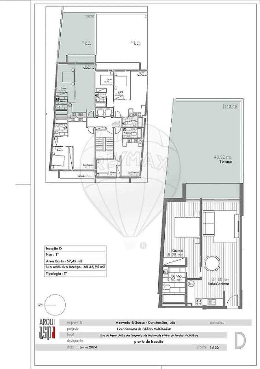 Apartamento T1 para Venda em Mafamude e Vilar do Paraíso Foto 7