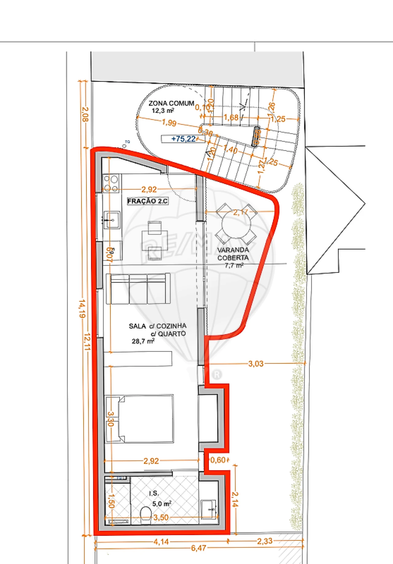 Apartamento T0 para Venda em Ramalde Foto 5