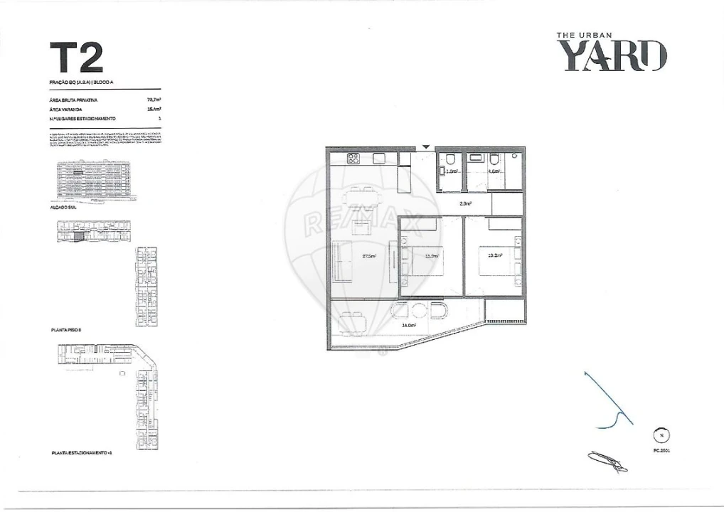 Apartamento T2 para Venda em Santa Marinha e São Pedro da Afurada Foto 1