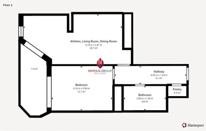 Apartamento T1 para Venda em Portimão