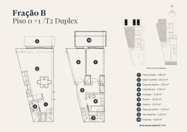 Apartamento T2 para Venda em Costa da Caparica