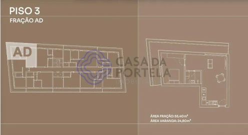 Apartamento T1 para Venda em Canidelo