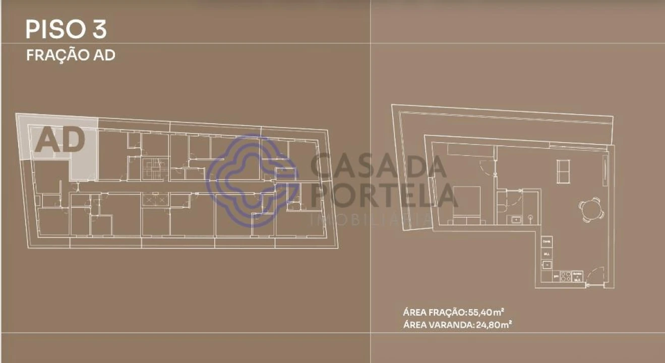 Apartamento T1 para Venda em Canidelo Foto 16