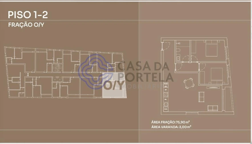 Apartamento T2 para Venda em Canidelo Foto 15