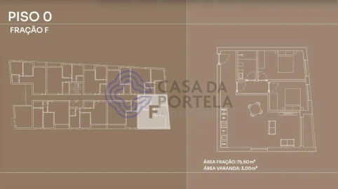 Apartamento T2 para Venda em Canidelo