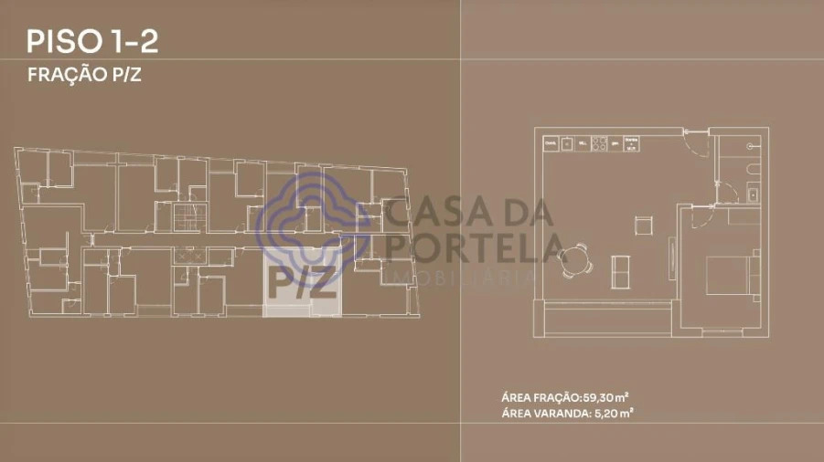 Apartamento T1 para Venda em Canidelo Foto 15