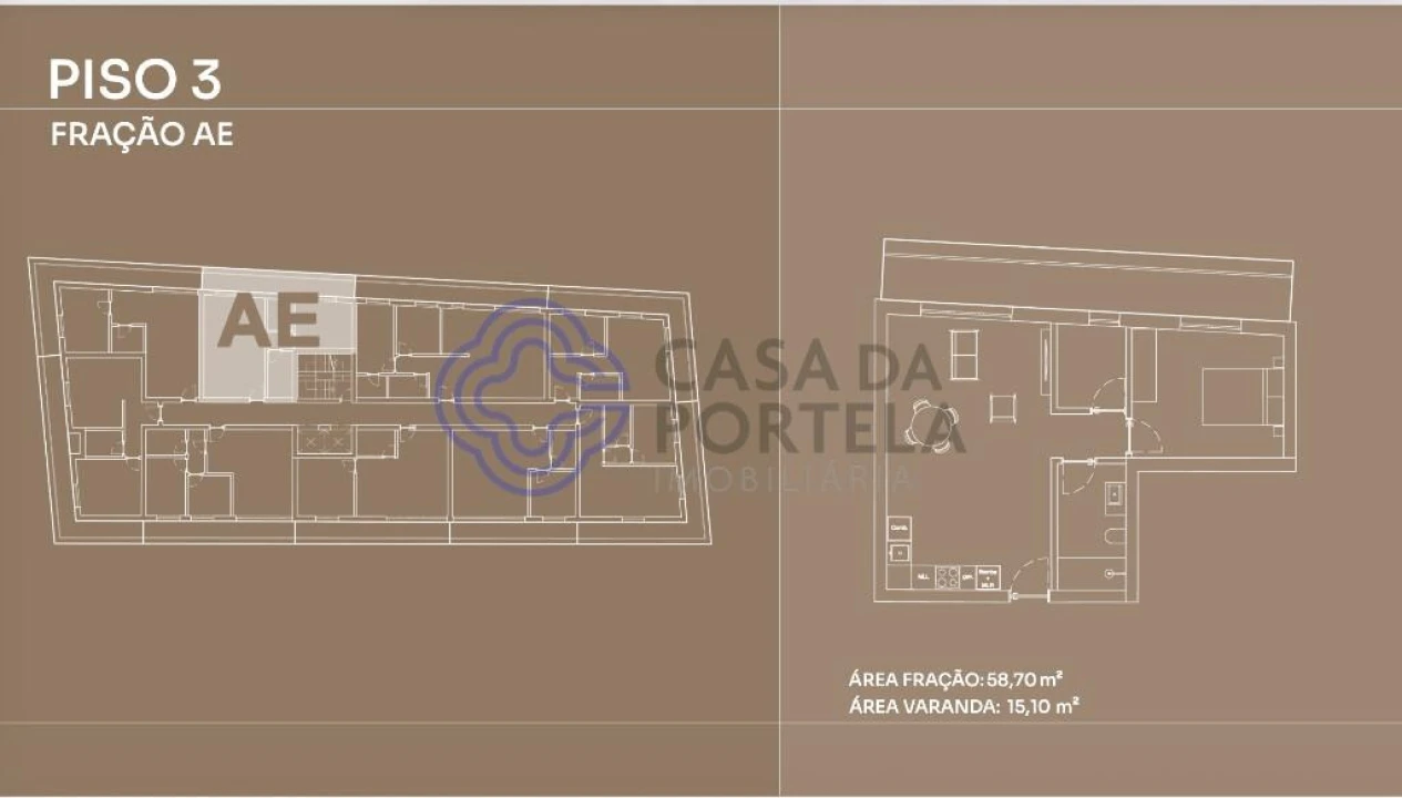 Apartamento T1 para Venda em Canidelo Foto 18